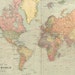 Octavia reviewed World map digital print. Antique World map printable. PRINTABLE map poster.