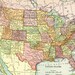 Old map of United States of America map Digital download - Vintage Art Image - Instant Digital Download.PRINTABLE map.US map wall decor.