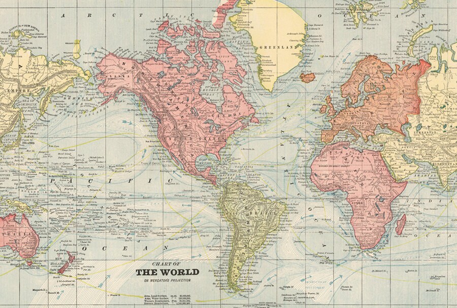 world map printable poster vintage world map digital print etsy