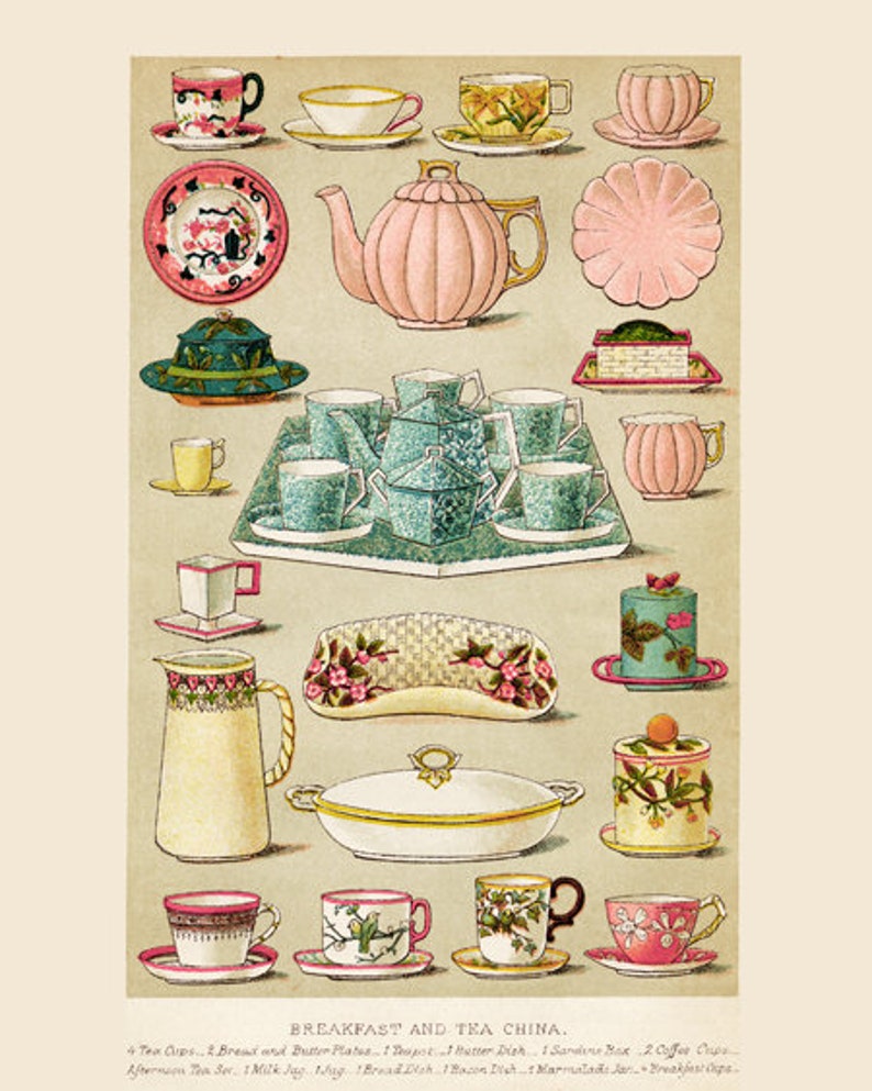 Vintage Food Illustration Digital Prints Set. Kitchen and Food - Etsy