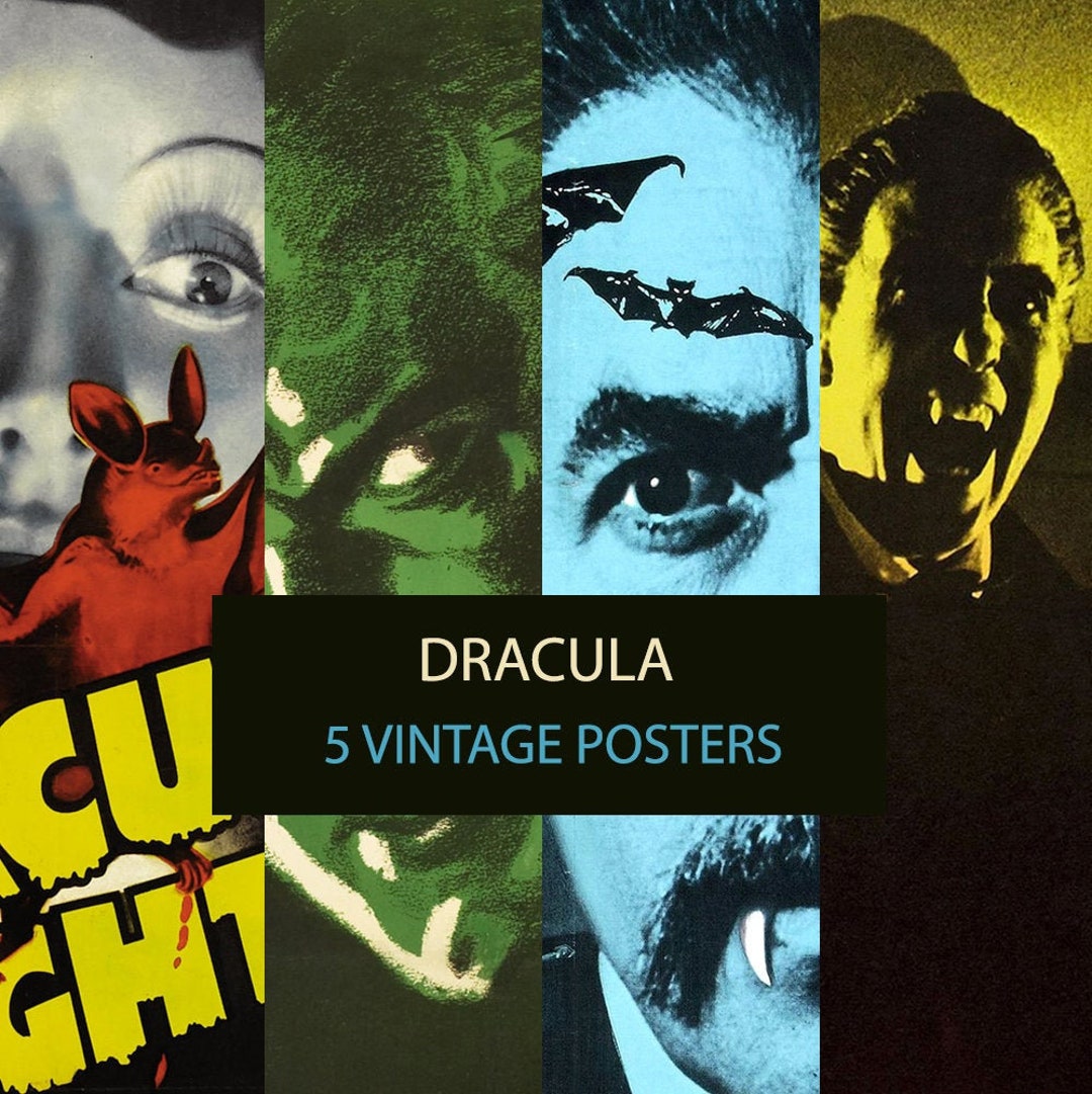 ヴィンテージ ドラキュラ 映画ポスターセット、ベラ・ルゴシ