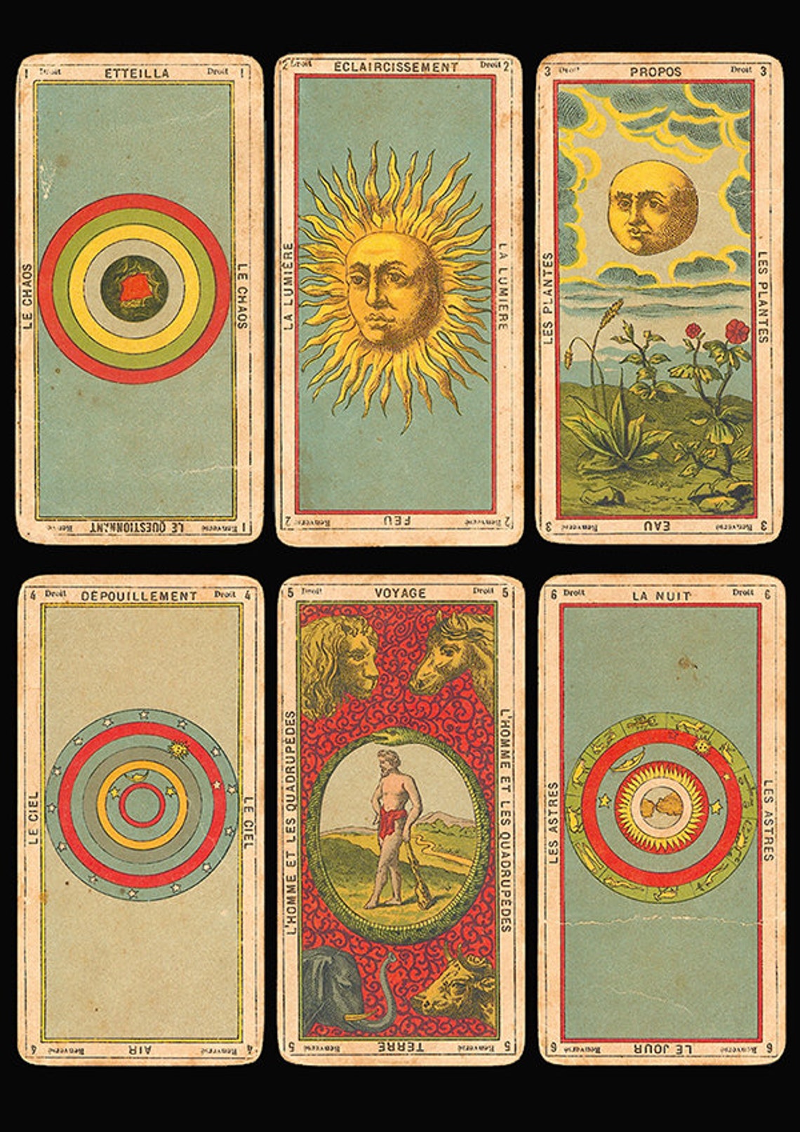 Printable Vintage Tarot Cards Digital Tarot Art Set Of 24 Etsy India