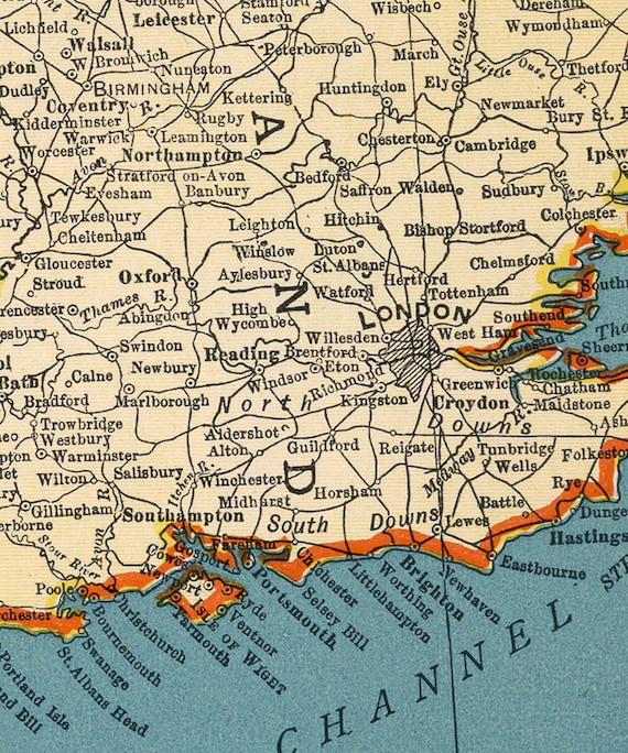 アート・デザイン・音楽 Early Printed Maps of the British Isles Vintage Maps of The British Isles - Old World Prints