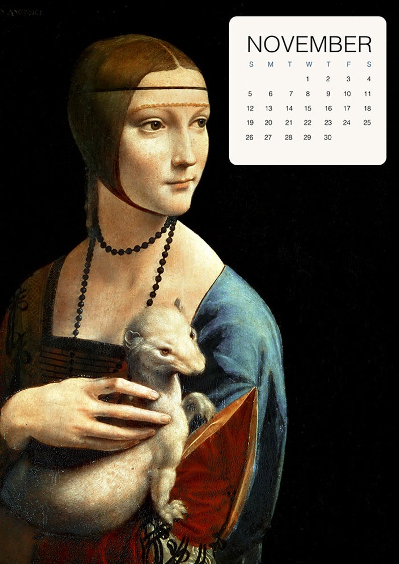 2023 Art Paintings Printable Calendar. Wall Calendar 2023 Etsy
