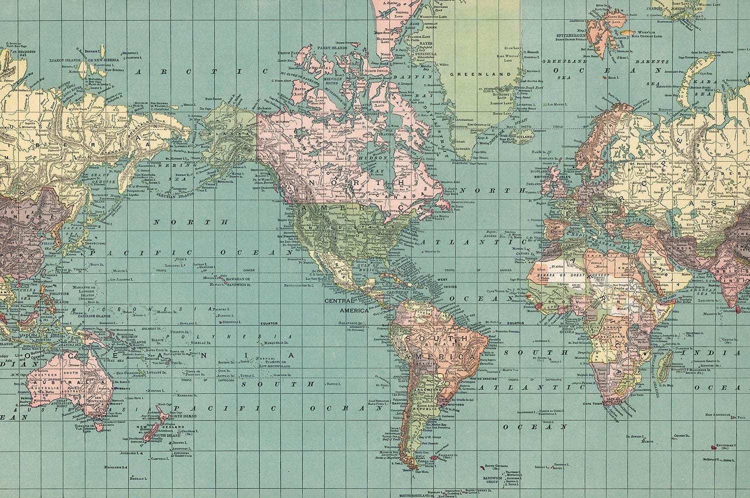 Printable World Atlas Map