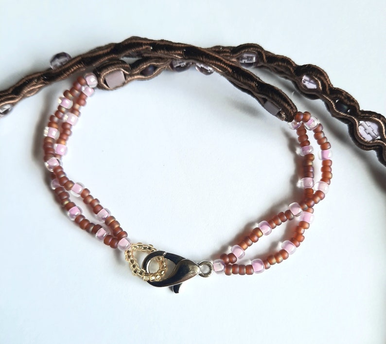 Collier artisanale avec rhodonite image 2