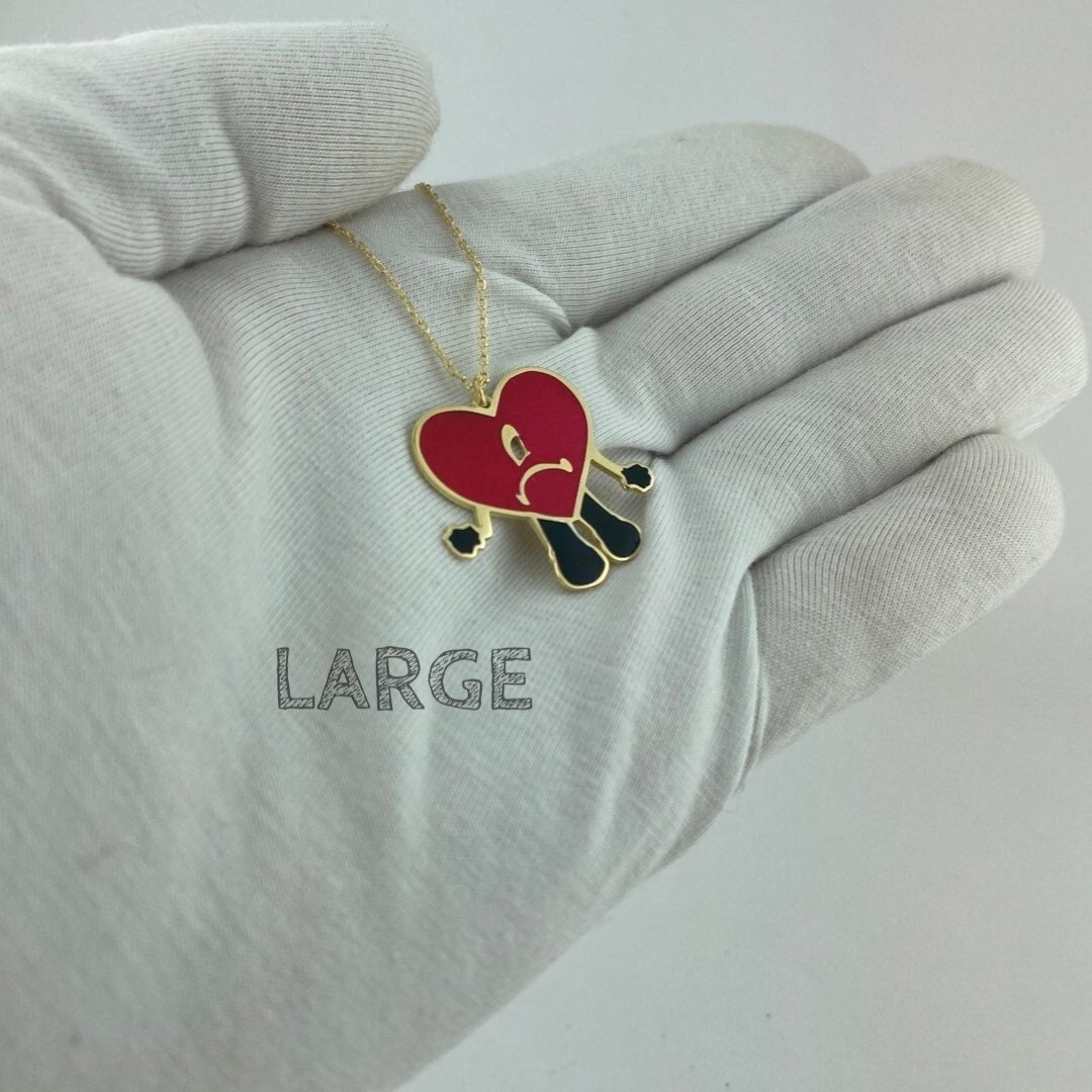 Collar Bad Bunny Un Verano Sin Ti Corazon Collar Bad Bunny Etsy México