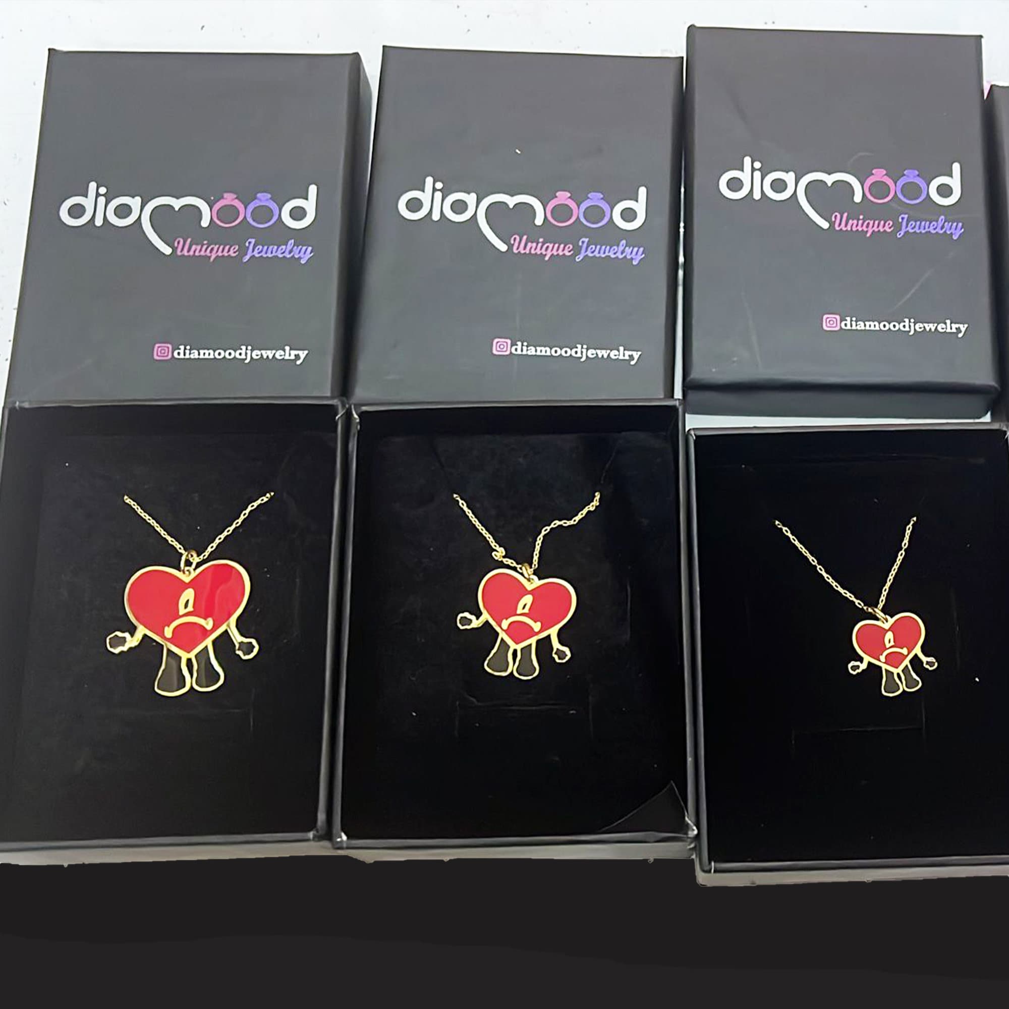 Bad Bunny Un Verano Sin Ti Corazon Necklace Bad Bunny - Etsy Denmark
