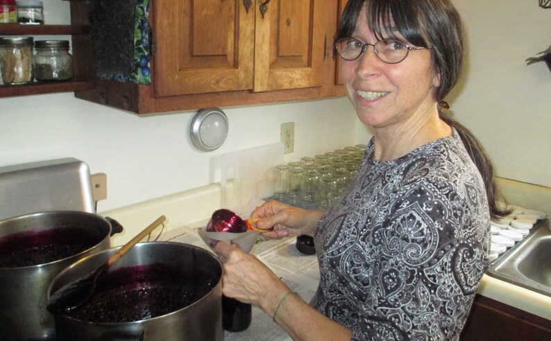 Maine wild blueberry jam/wild blueberry jam/jar of image 7