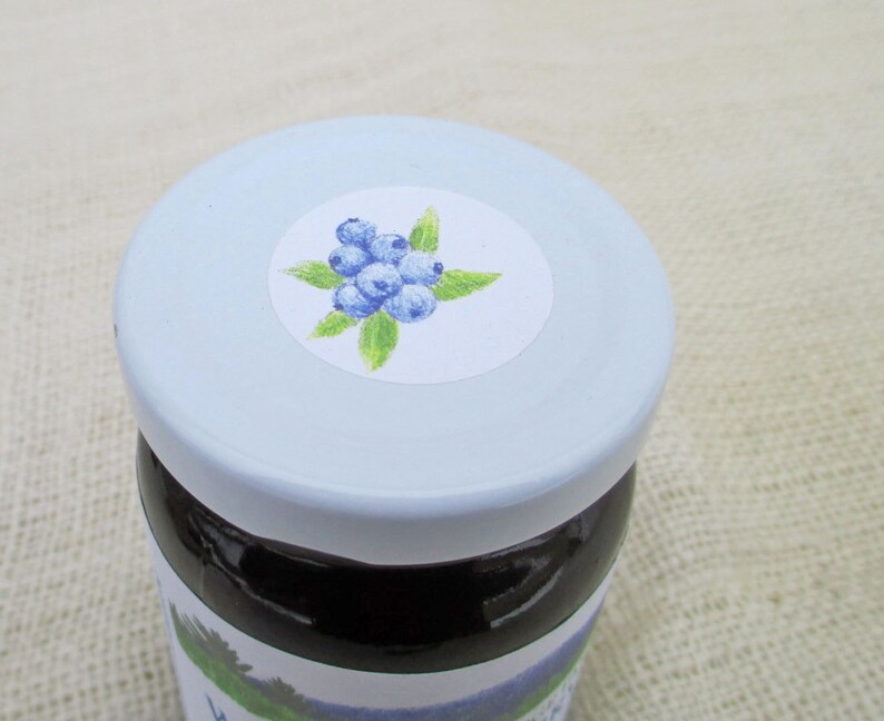 Maine wild blueberry jam/wild blueberry jam/jar of image 1