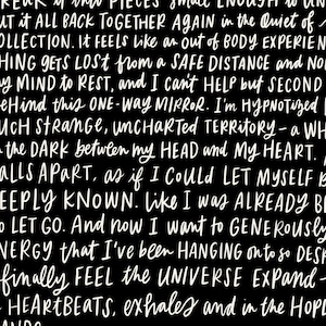 Sleeping At Last Lyrics &quot;Five&quot; - Handlettered Songtekst (afdrukbaar)