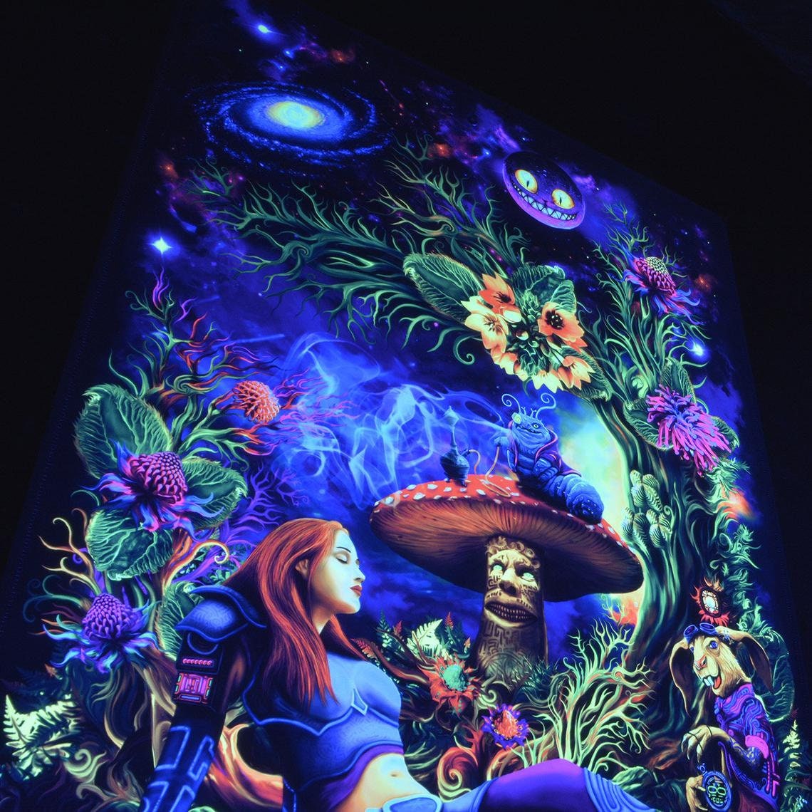 Psy Вackdrop Alice in a psychedelic wonderland UV Etsy