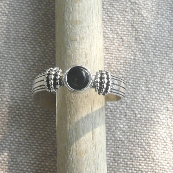 Bague argent  "Esprit ethnique"  gemme