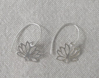 "Lotus Flower" silver earrings