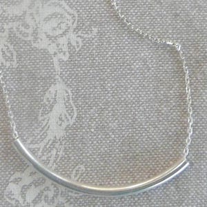Fine silver &quot;Tube&quot; choker