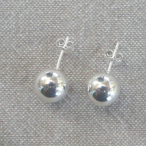 Boucles d'oreilles argent "Boule"