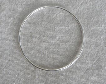 Silver bangle bracelet 66 mm