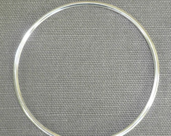 Silver bangle bracelet 62 mm