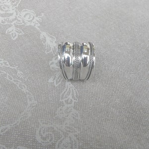 Double silver Ethnic spirit ring image 2