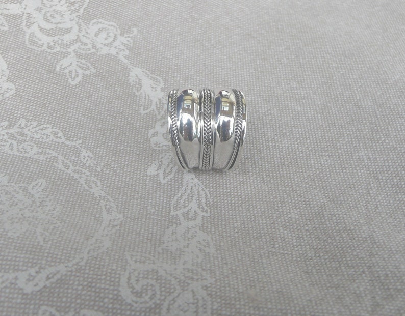 Double silver Ethnic spirit ring image 2