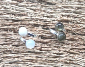 Silverring "Ädelsten"
