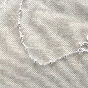 Silver &quot;Beaded Chain&quot; Bracelet