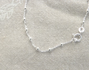 Silver &quot;Beaded Chain&quot; Bracelet