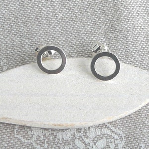 Silver earrings "Ring"