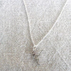 Ras de cou argent "Colibri"