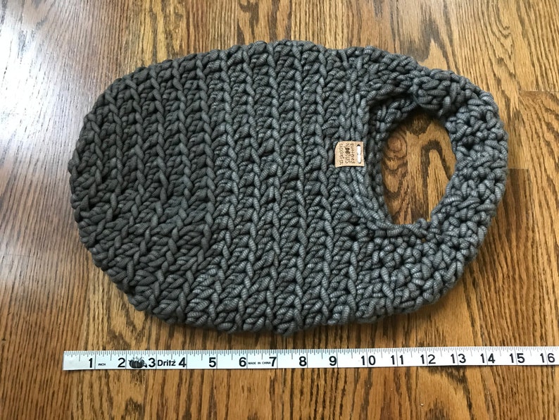 Crochet with Dark Gray Nylon Yarn Carry Everything You Need The Mill Valley Charcoal Gray Carrier Bag Jaguars Show School Spirit
