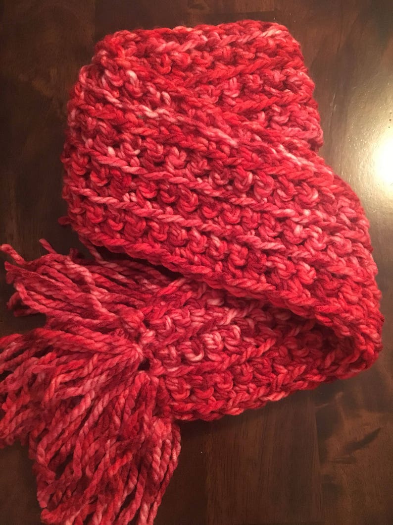 PATTERN: My First Valentine Scarf Beginner Crochet Pattern - Etsy