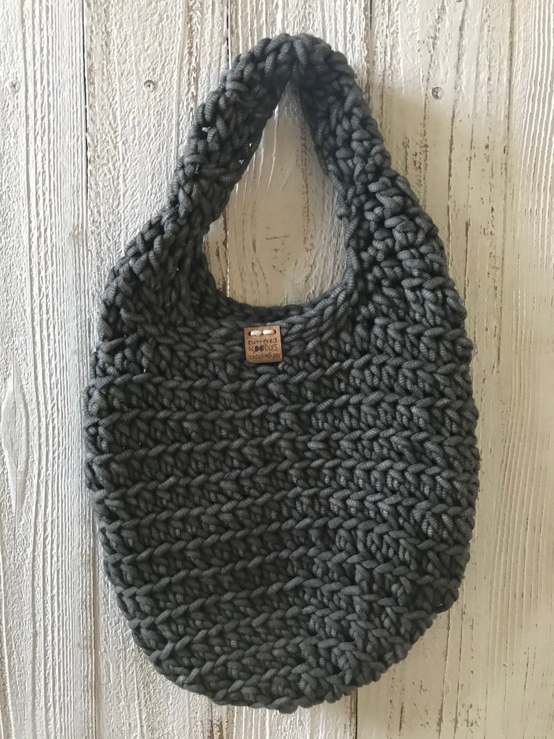 Crochet with Dark Gray Nylon Yarn Carry Everything You Need The Mill Valley Charcoal Gray Carrier Bag Jaguars Show School Spirit