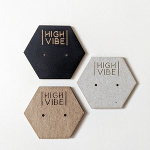 Custom Earring Cards Lasercut, eco friendly, craft fair, display, made to order, branded earring card, jewelry tags, plastic free