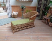 wicker chair in scale 1 12