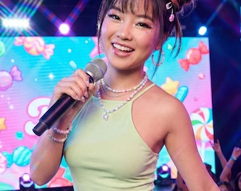 Y2k K-pop Idol Halter crop Top