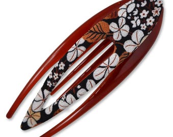 Pinza para kimono, MÁS COLORES, Kimono vintage, accesorio para el cabello, pinza para el cabello estilo francés, tela chirimen, tela japonesa