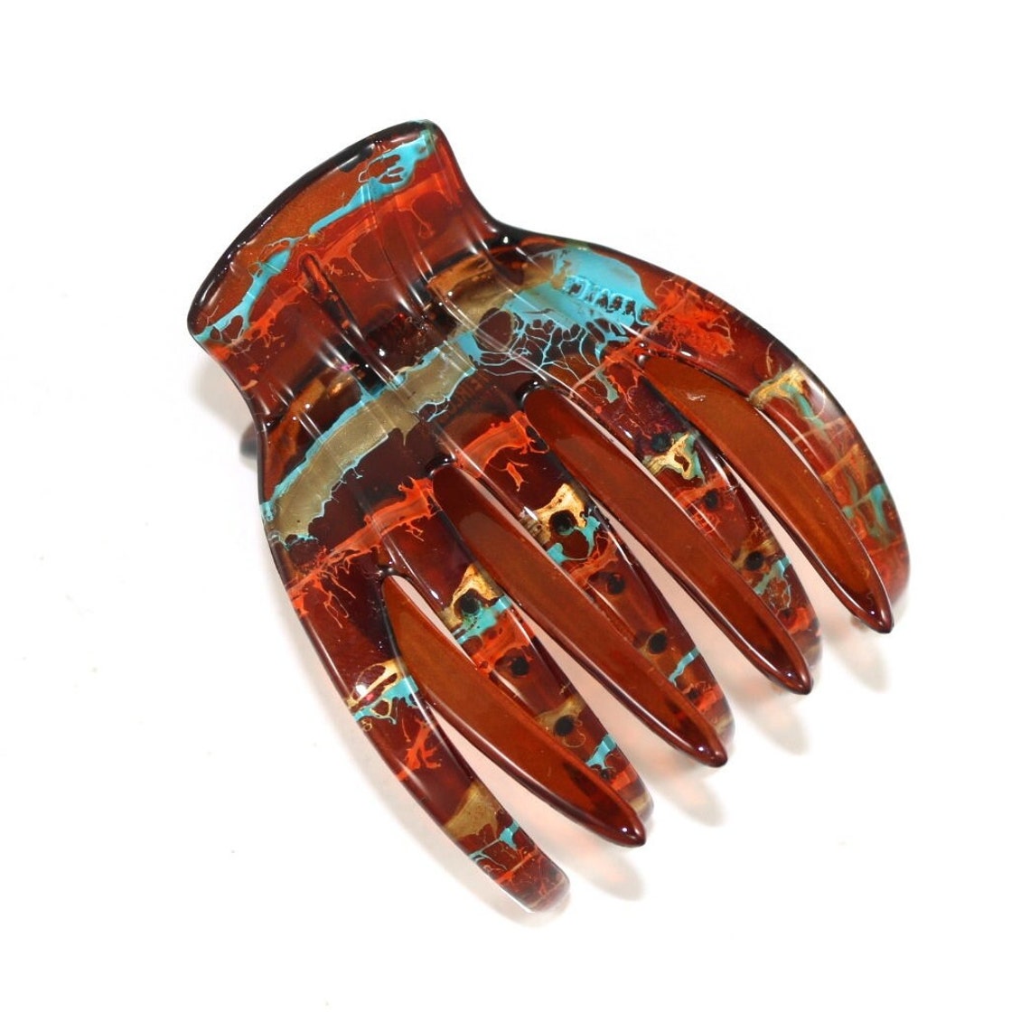 French Yoga Hair Clip Hair Accessory Medusas Heirlooms Etsy