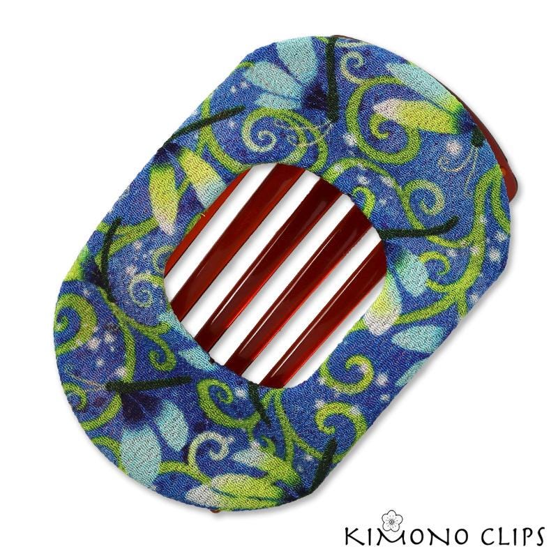 Kimono Clips, Schnalle Clip, Vintage Kimono, Haar-Accessoire, French Style Haarclip, Chirimen Stoff, japanischer Stoff,