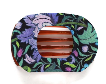 Kimono Clips, Schnalle Clip, Vintage Kimono, Haar-Accessoire, Haarclip im French Style, Chirimen Stoff, japanischer Stoff, geblümt