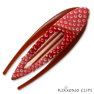 Großer Bogen, Kimono Clip, Vintage Kimono, Haar-Accessoire, Haarschmuck French Style, Chirimen Stoff, japanischer Stoff, Kirschblüte, geblümt