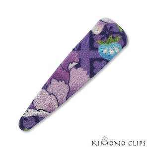Spoonbill, Kimono Clips, Vintage Kimono, Japanese fabric, Hair accessory