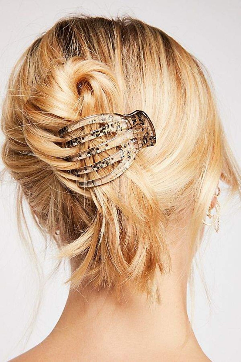 French Yoga Hair Clip Hair Accessory Medusas Heirlooms Etsy