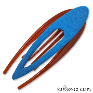 Kimono Clip, Vintage Kimono, Haar-Accessoire, Haarclip im französischen Stil, Chirimen-Stoff, japanischer Stoff, Kirschblüte, geblümt