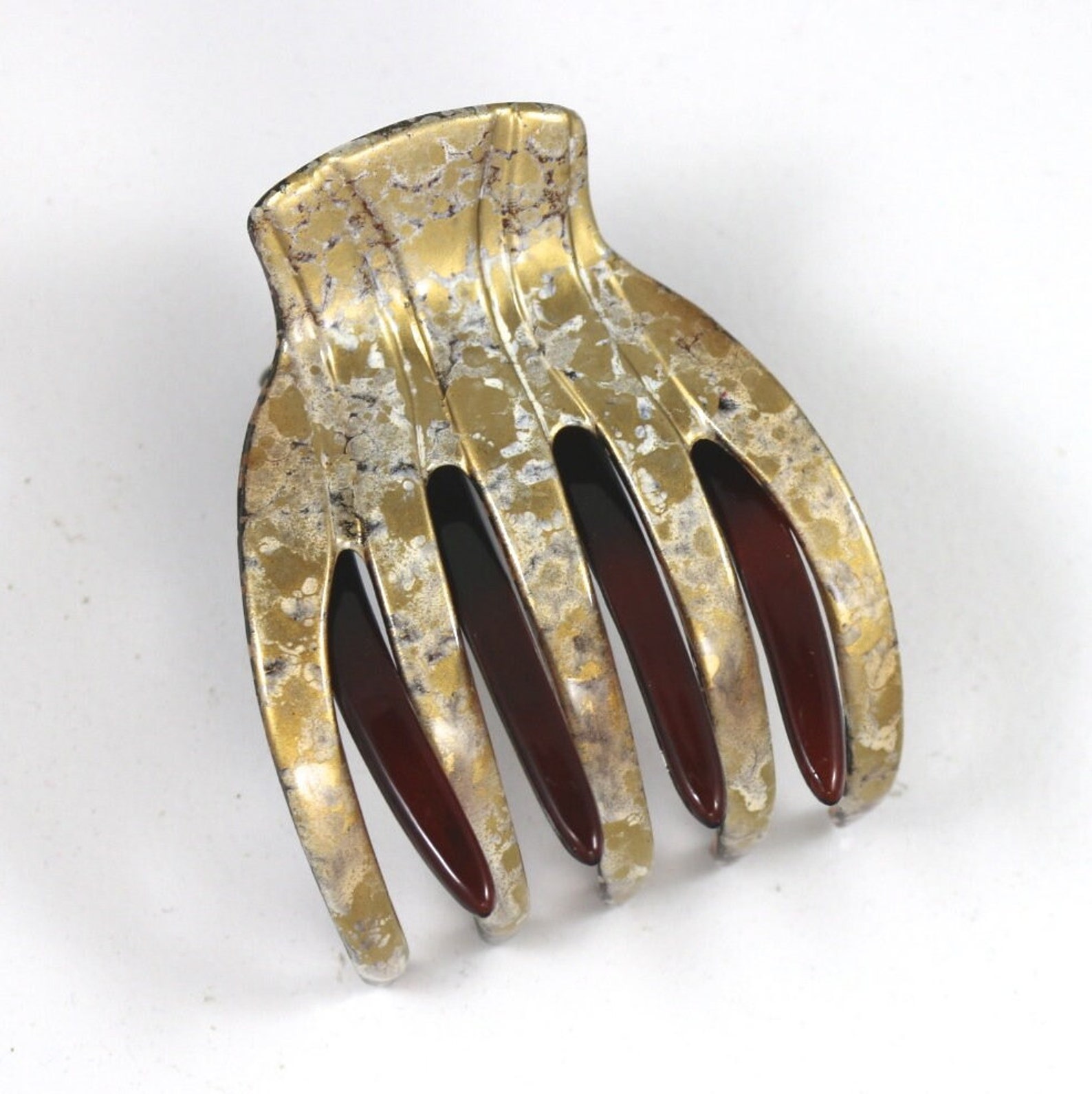 French Yoga Hair Clip Hair Accessory Medusas Heirlooms Etsy