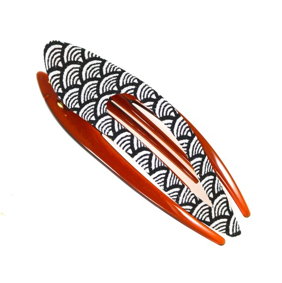 Medium Arch, Kimono Clip, Vintage, Hair Accessory, Shibori  display picture 3