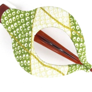 Harfe groß, Kimono Clips, Vintage Kimono, Haar Accessoire, French Style Haarclip, Chirimen Stoff, japanischer Stoff,