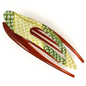 Großer Bogen, Kimono Clip, Vintage Kimono, Haar-Accessoire, Haarschmuck French Style, Chirimen Stoff, japanischer Stoff, Kirschblüte, geblümt