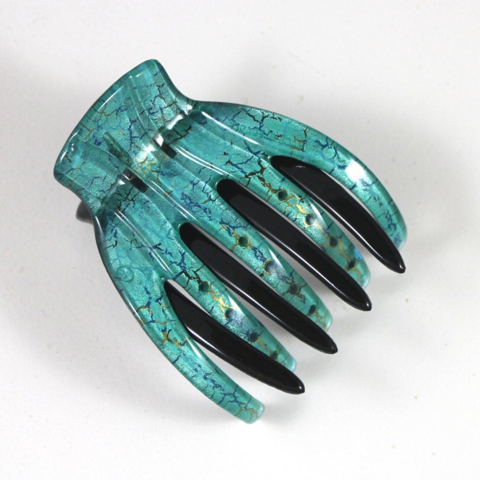 French Yoga Hair Clip Hair Accessory Medusas Heirlooms Etsy