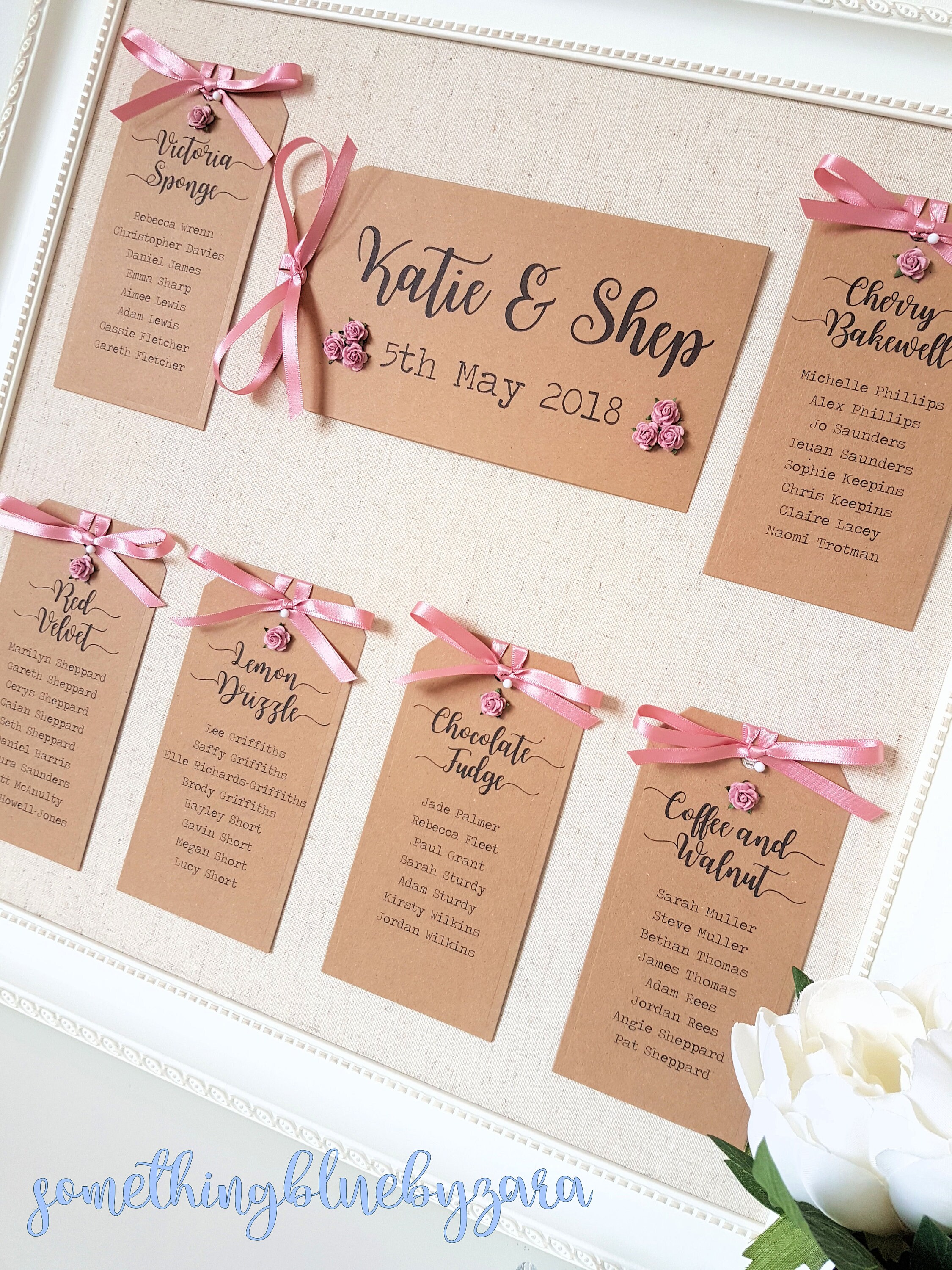 Rustic Wedding Table Plan Tags Seating Chart Designed as Etsy