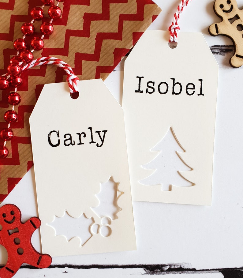 Christmas Gift Tags Packs of Personalized Gift Tags with Etsy